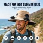 The BreezeBrim™ — Stay Cool Without Lifting a Finger