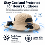 The BreezeBrim™ — Stay Cool Without Lifting a Finger