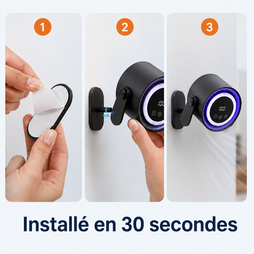 CloudBreeze™ — Ventilateur 3-en-1 sans perçage